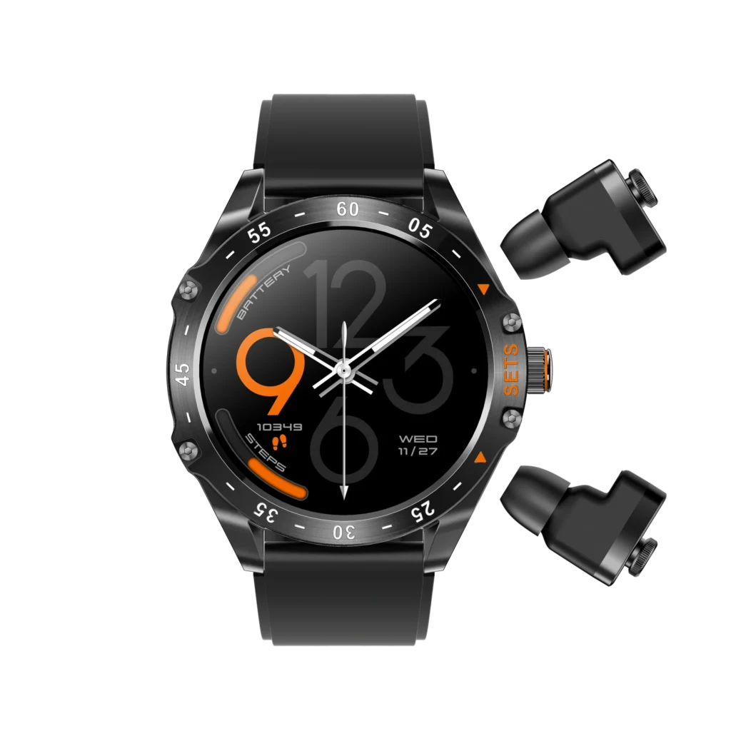 Hype Smartwatch with Built-in Wireless Earbuds